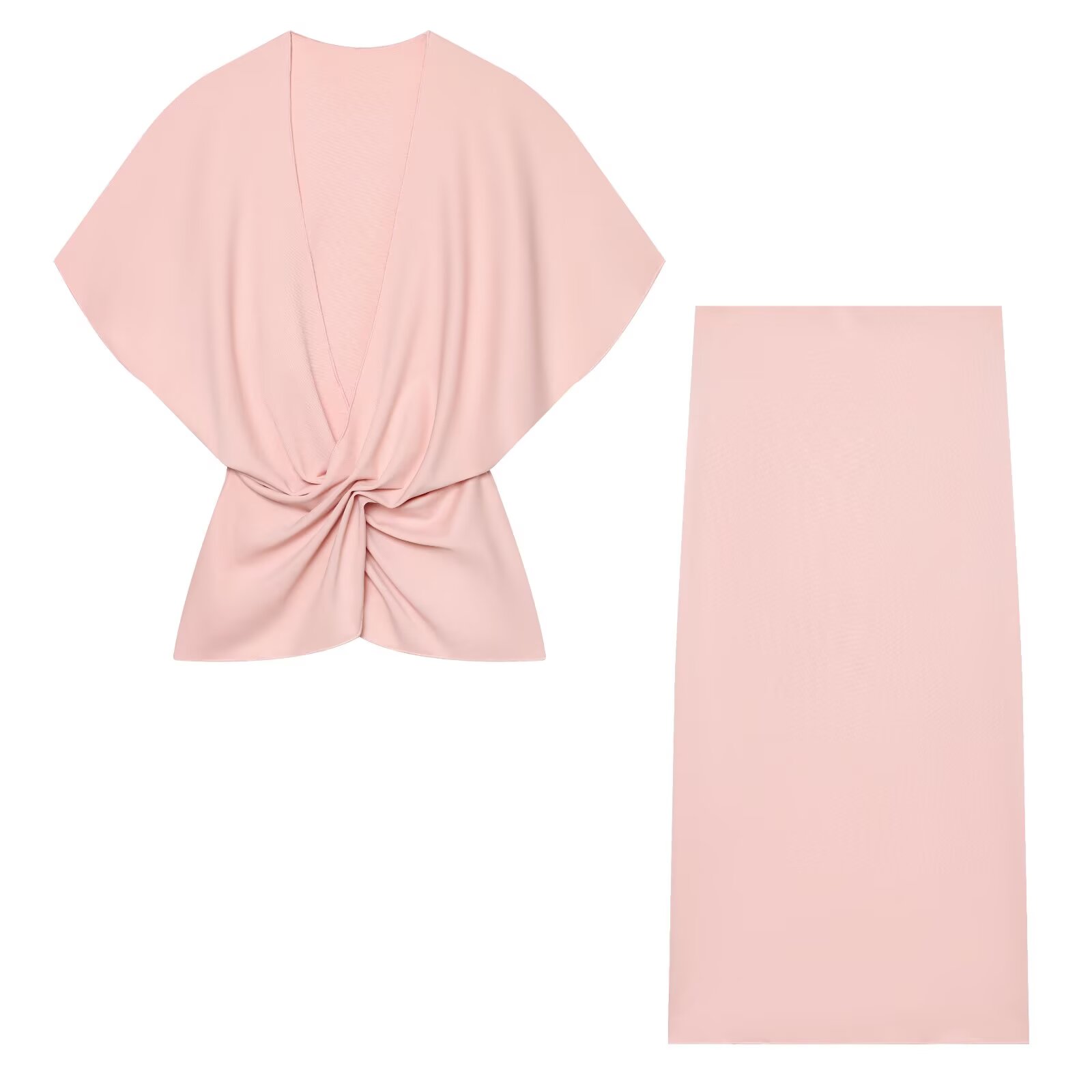 Woman Formal Wear - 2026 Women Elegant Pink Two Piece
