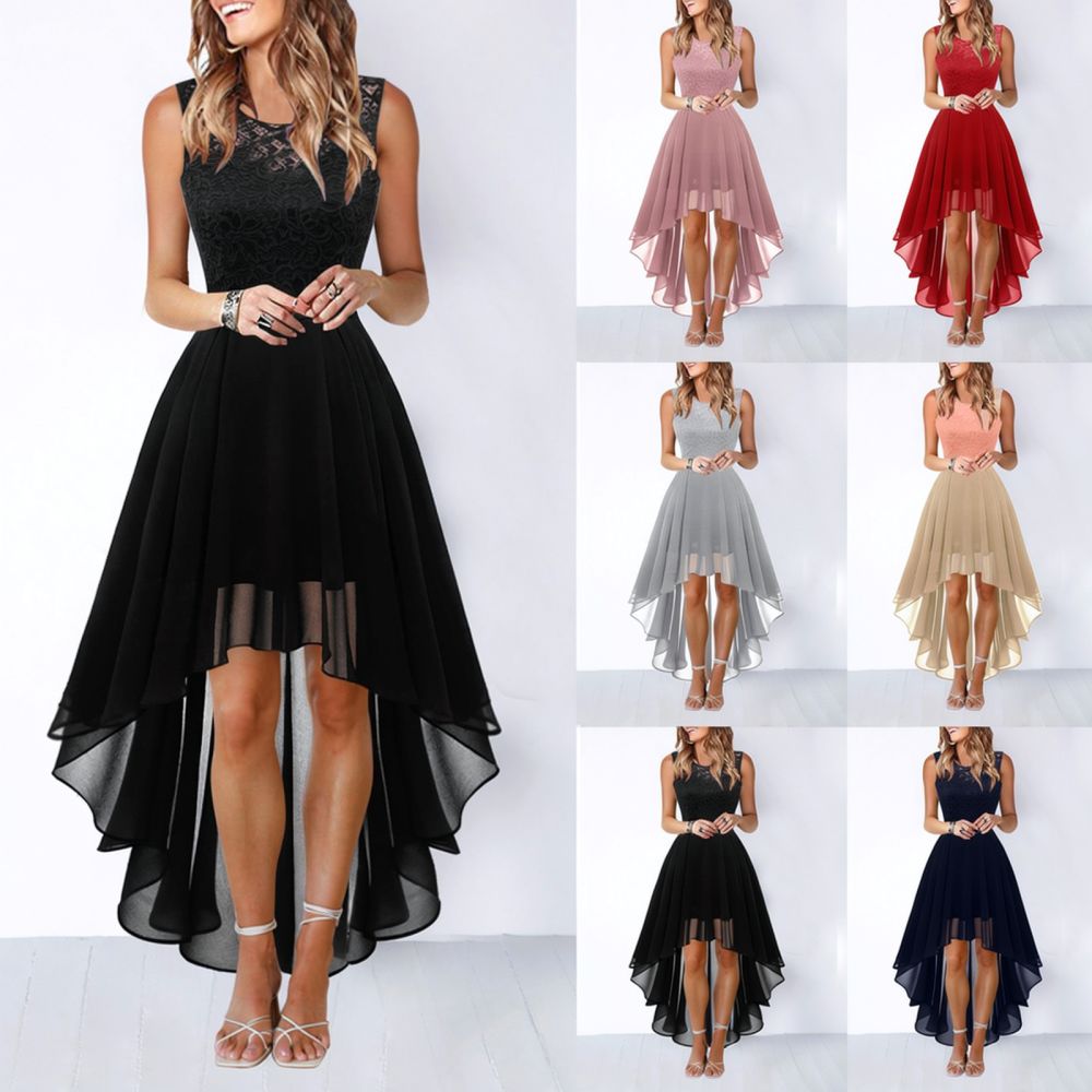 Womens Summer Midi Dress Chiff - Woman Formal Wear 评论和价格