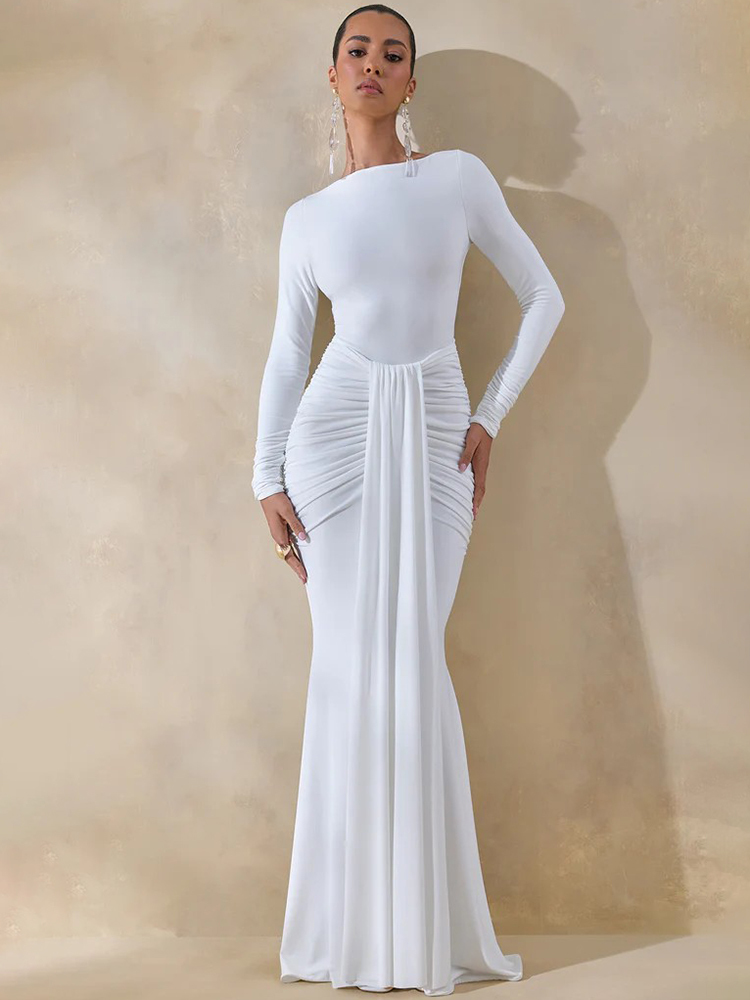 Blifanbo Elegant Long Sleeve S - Formal Wear Gowns For Women 评论和价格