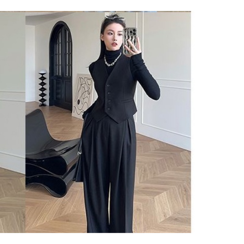 Women's Sleeveless Vest Wide-L - Women'S Formal Wear With Pants 评论和价格