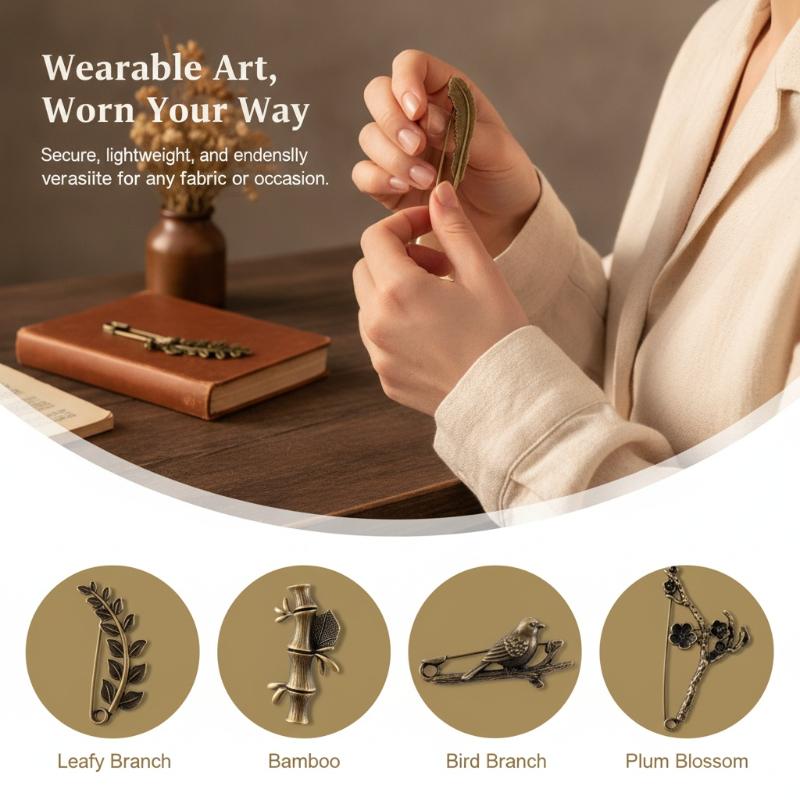 Retro Durable Alloy Brooch Lar - Women'S Formal Wear Cardigan 评论和价格