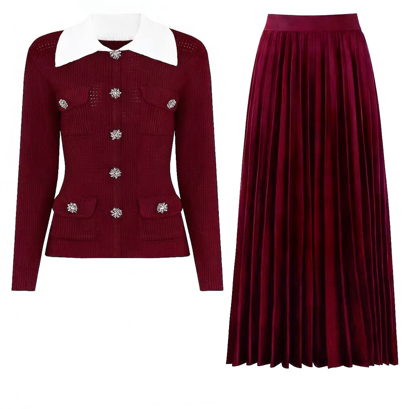 Women 2 Piece Outfit Elegant C - Women'S Formal Wear Cardigan 评论和价格