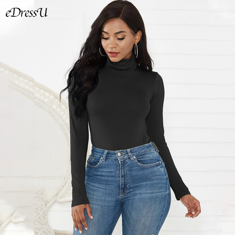 Women Bodysuit Turtleneck Autu - Turtleneck Bodysuit Office 评论和价格