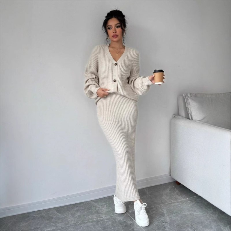 Womens Knitted Sweater Long Sk - Women'S Formal Wear Cardigan 评论和价格