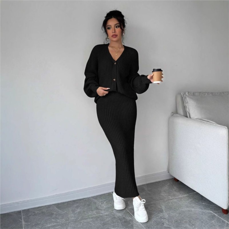 Womens Knitted Sweater Long Sk - Women'S Formal Wear Cardigan 评论和价格