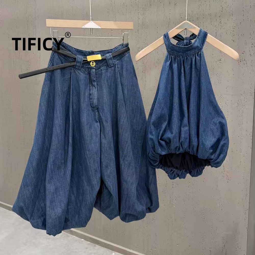 High Street Jean 2pcs Set Wome - Women'S Formal Wear With Pants 评论和价格