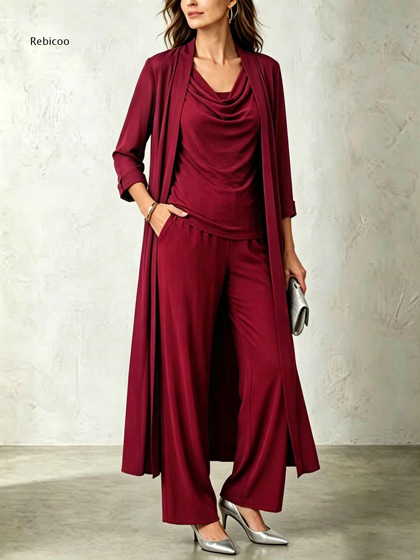 Women Three Piece Outfit Set C - Women'S Formal Wear Cardigan 评论和价格