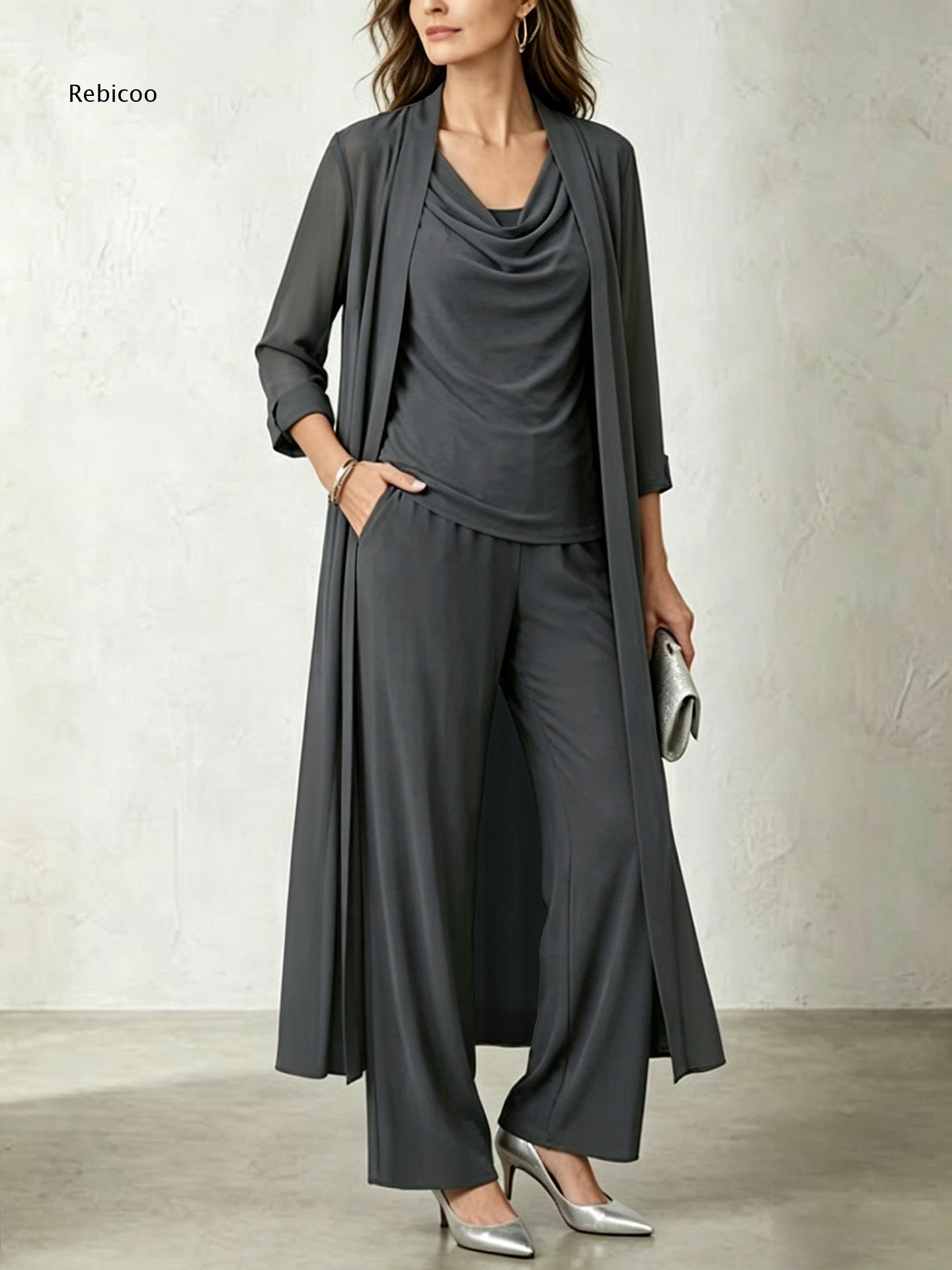 Women Three Piece Outfit Set C - Women'S Formal Wear Cardigan 评论和价格
