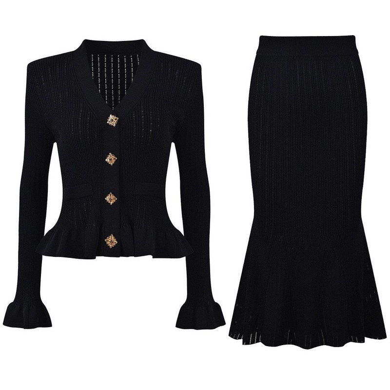 Elegant French Style Women Kni - Women'S Formal Wear Cardigan 评论和价格