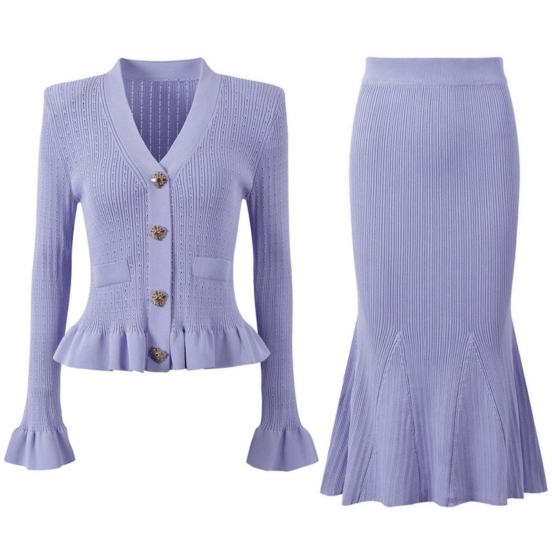 Elegant French Style Women Kni - Women'S Formal Wear Cardigan 评论和价格