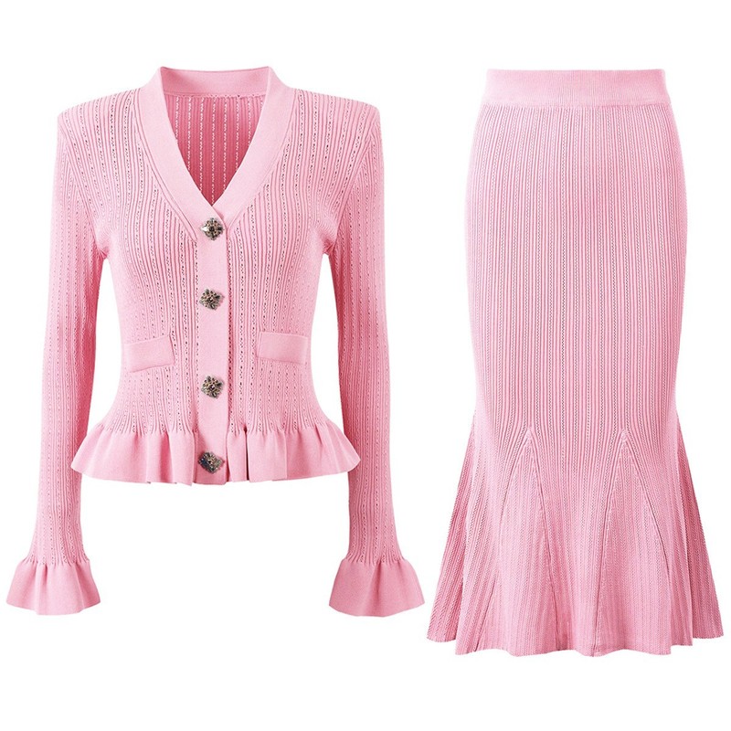 Elegant French Style Women Kni - Women'S Formal Wear Cardigan 评论和价格